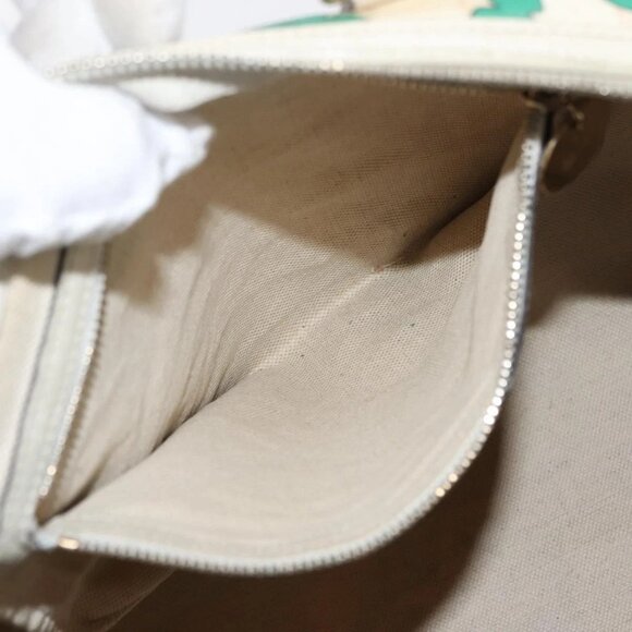 GUCCI GG Supreme Hand Bag PVC White 189895 Auth 146608 - Picture 12 of 16